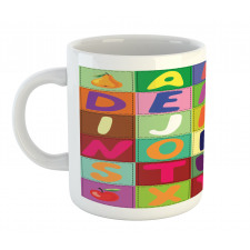 ABC and Fruits Squares Mug