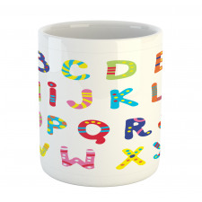 Funny Colorful Letters Mug