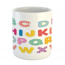 Colorful Printed Letters Mug