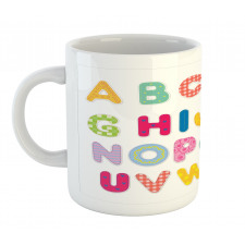 Colorful Printed Letters Mug