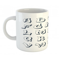 Monochrome Graffiti Art Mug