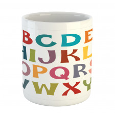 Basic Colorful Letters Mug