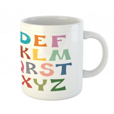 Basic Colorful Letters Mug