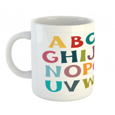 Basic Colorful Letters Mug