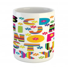 Floral Educational Letters Mug