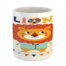 Cartoon Letters Lion for L Mug