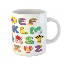 Happy Educational Letters Mug