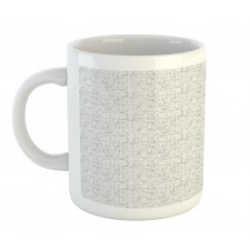 Retro Grunge ABC Letters Mug