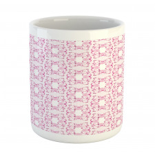 Delicate Striped Floral Mug