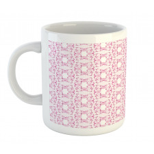 Delicate Striped Floral Mug