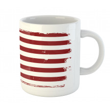 Grungy Old Glory USA Mug