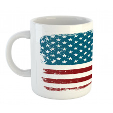 Grungy Old Glory USA Mug