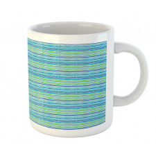 Blue Green Tones Art Mug