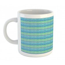 Blue Green Tones Art Mug