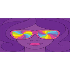 Girl with Rainbow Sunglasses Mug