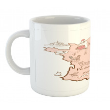 Typography Map Mug