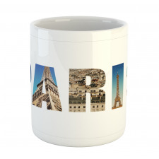 Modern Collage Wording Mug