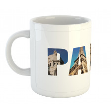 Modern Collage Wording Mug