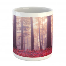 Trees Foggy Sunlight Mug