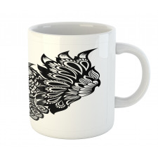 Ornamental Bird Mug