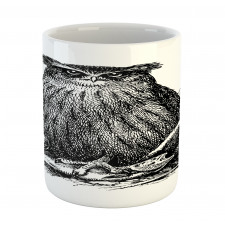 Vintage Wise Night Bird Mug