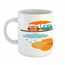 Autumn Cloud Bird Cartoon Mug