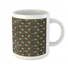 Night Birds Berries Art Mug