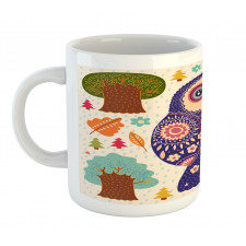 Birdie and Autumn Botany Mug