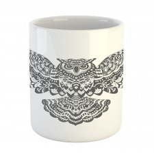 Monochrome Open Wings Mug