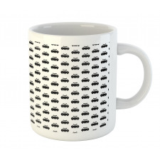 Repeating Cartoon Style Mug