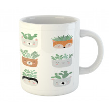 House Plant in Animal Pots Mug