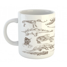 Dinosaurs Skeleton Mug