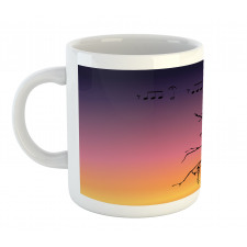 Gradient Sunrise Bird Mug