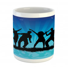 Dancing Crowd Sunrays Mug