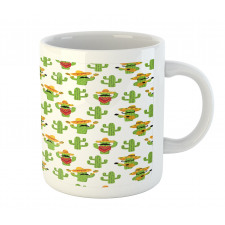 Cactus Characters Fun Mug