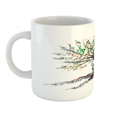 Autumn Nature Tree Swirls Mug