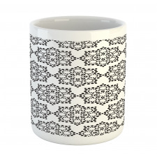 Dotwork Floral Motif Mug