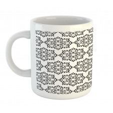 Dotwork Floral Motif Mug