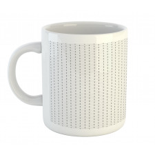 Monotone Street Wall Pattern Mug