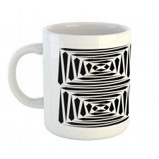 Monochromatic Stripes Art Mug