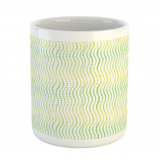 Vertical Waves Polka Dots Mug