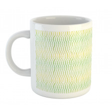 Vertical Waves Polka Dots Mug