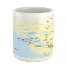 San Francisco Regions Map Art Mug