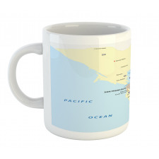 San Francisco Regions Map Art Mug