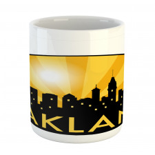 Sunburst Effect Buildings Mug