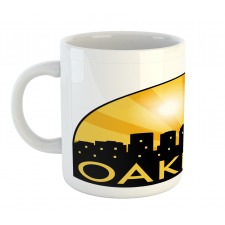 Sunburst Effect Buildings Mug