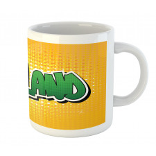 Comic Book Style Wording Mug