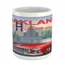 Car with a City on the Back Mug