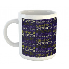 Repeating Modern Lettering Mug