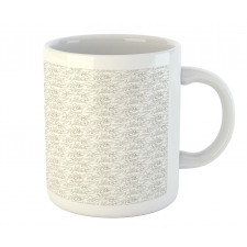 Sketchy Hand Drawn Branches Mug